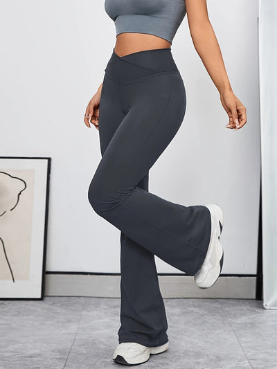 Raquel | Hoge Taille Yoga Broek met Cross-Over Design