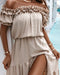Rebecca | Romantische Off-Shoulder Maxi Jurk met Ruches