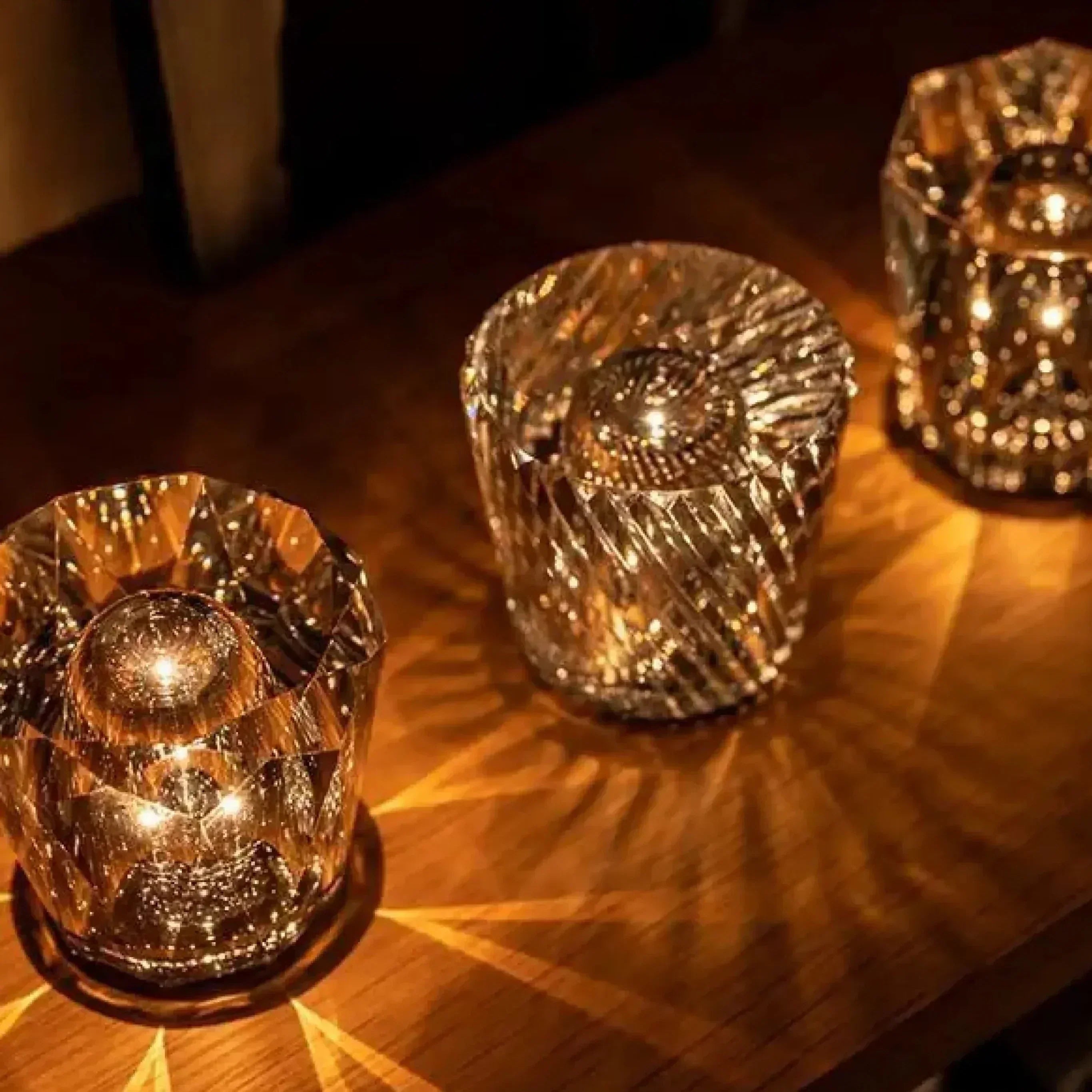 Liorael - Rechargeable LED Crystal Table Lamp Cordless Diamond Design