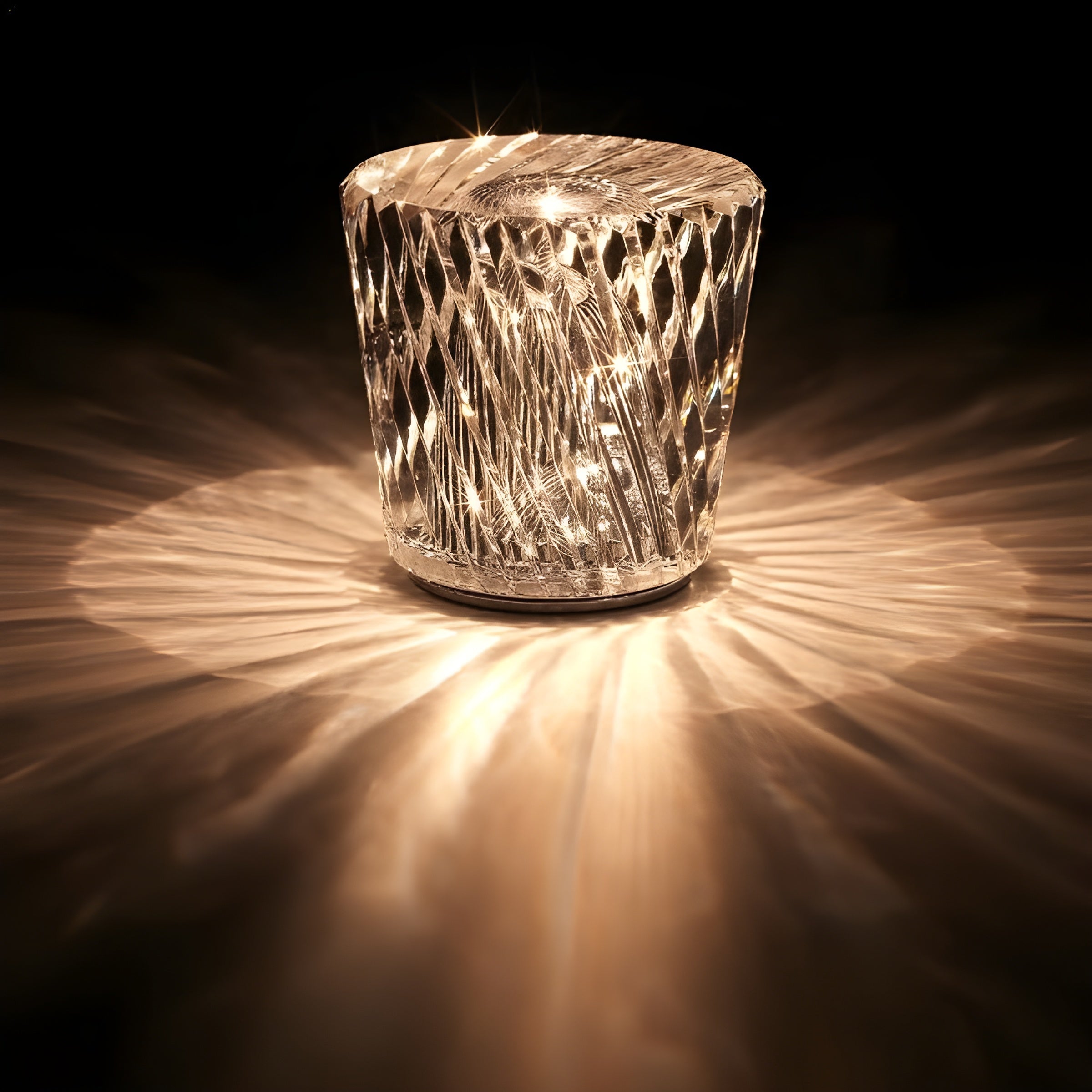 Liorael - Rechargeable LED Crystal Table Lamp Cordless Diamond Design