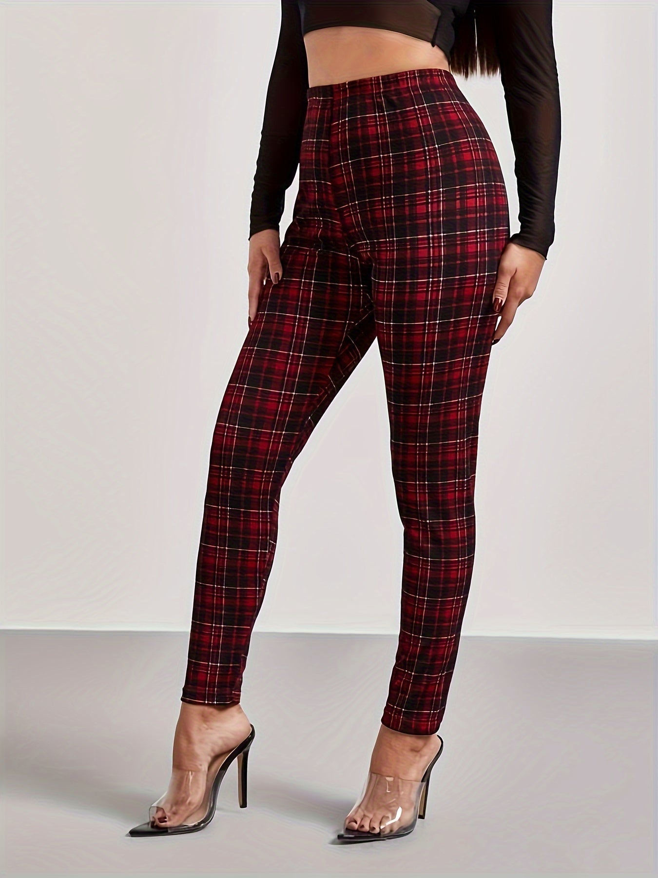 Rita | Print Skinny Leggings met Hoge Taille voor Dames