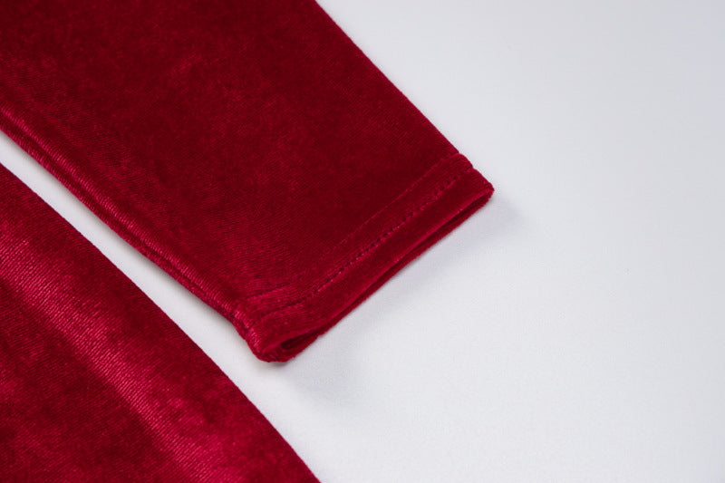 Demi | Zwarte feestjurk met split met one-shoulder ontwerp
