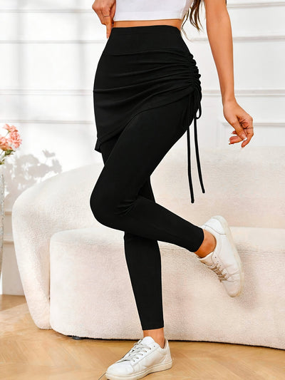 Rosalina | Hoge Taille Legging met Rok & Strikdetail