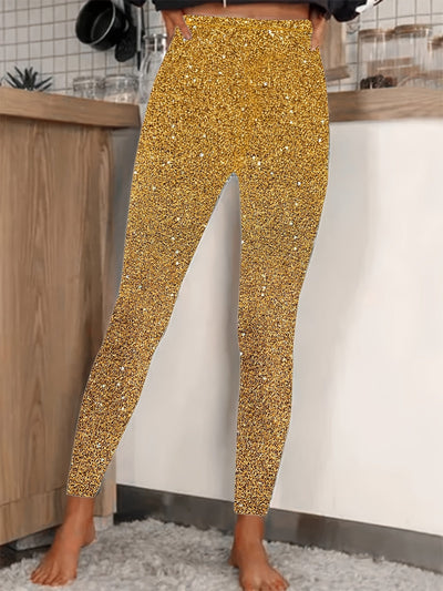 Roselyn | High-Waist Pailletten Legging - Glanzend & Comfortabel