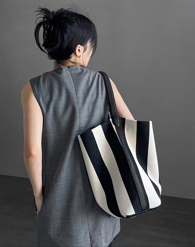 Rosie | Gestreepte Grote Tote Bag voor Dames