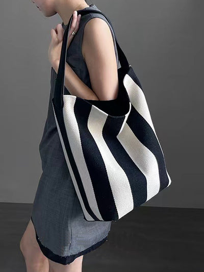 Rosie | Gestreepte Grote Tote Bag voor Dames