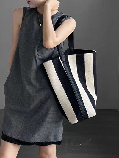 Rosie | Gestreepte Grote Tote Bag voor Dames