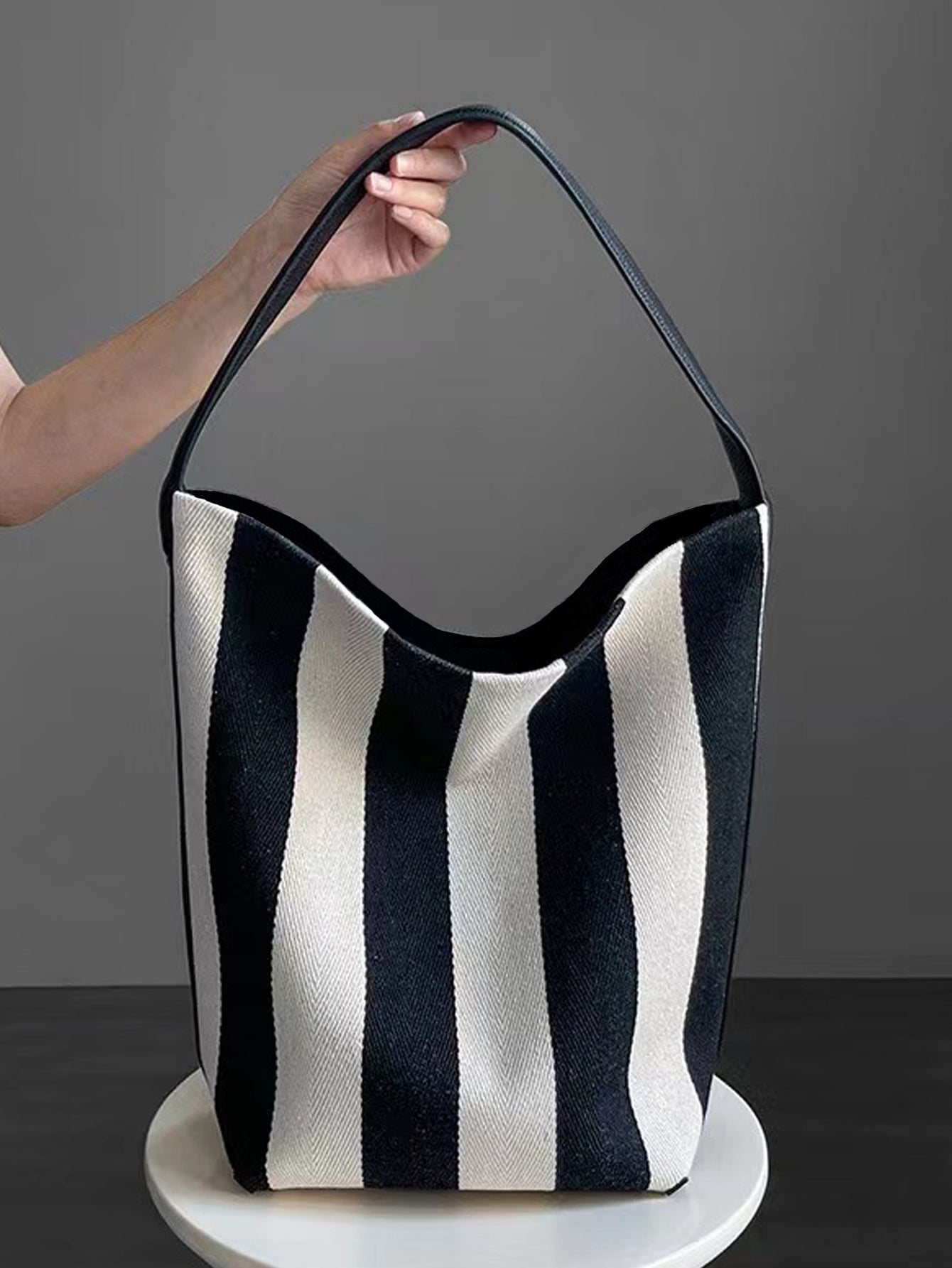 Rosie | Gestreepte Grote Tote Bag voor Dames