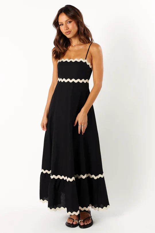 Ruth | Elegante Maxi-jurk met Speelse Biesdetails voor Dames