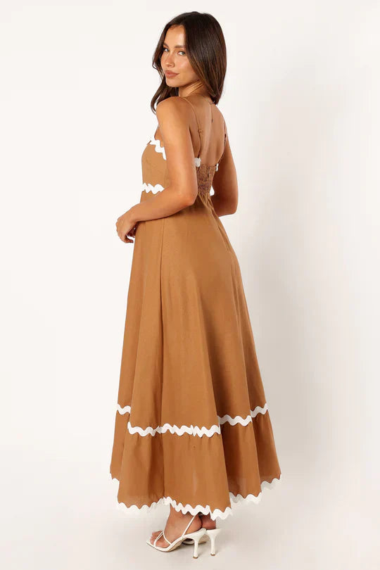 Ruth | Elegante Maxi-jurk met Speelse Biesdetails voor Dames
