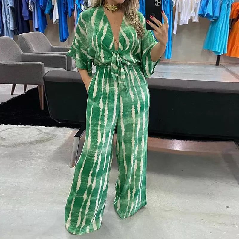 Helena - V-Neck Jumpsuit