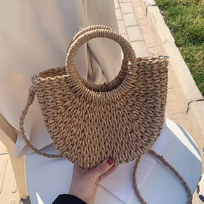 Geweven Handtas voor Dames - Chic & Lichtgewicht