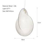 Auralisse - Wabi Sabi Silk Pendant Lamp