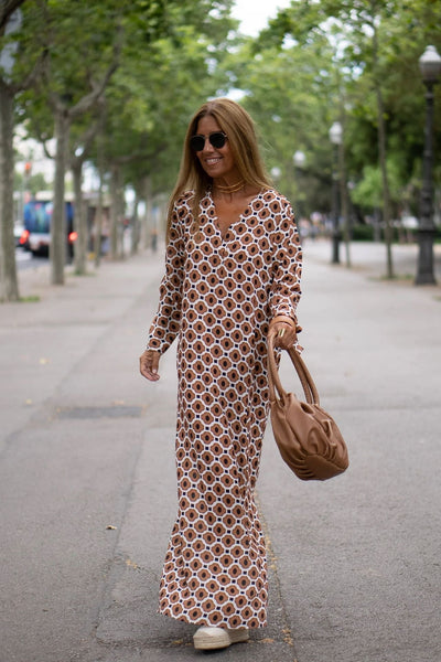 Cora - stijlvolle maxi-jurk met print
