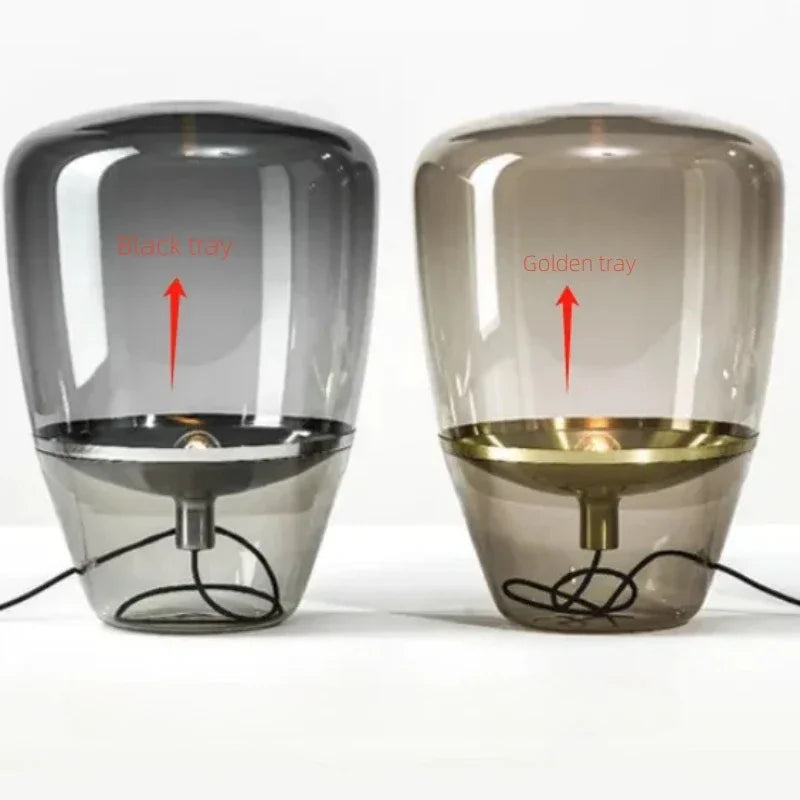 Norivelle – Scandinavian Glass LED Table Lamp