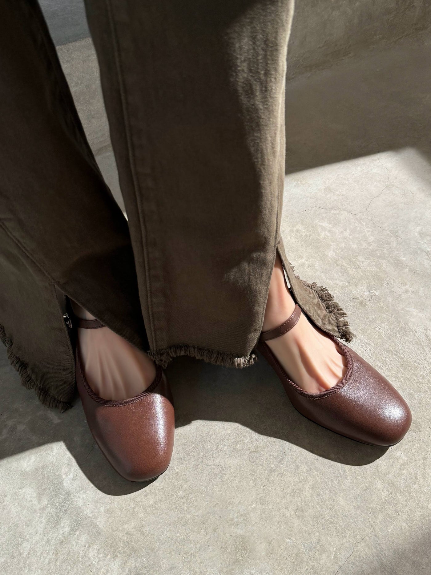 Fanny - Round toe in vegan leather