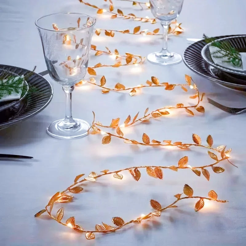 Liorow – Golden Leaf LED String Lights