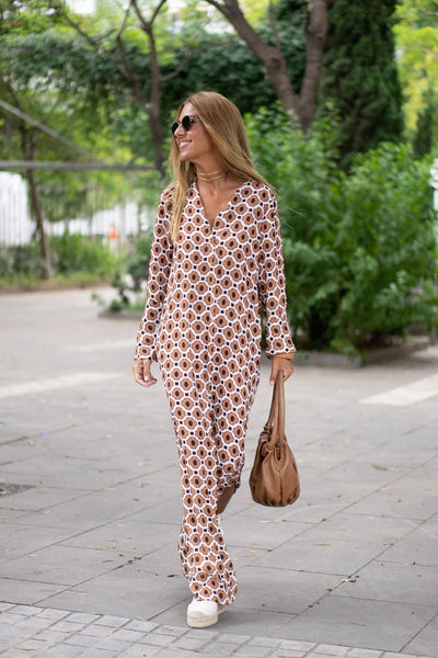 Cora - stijlvolle maxi-jurk met print