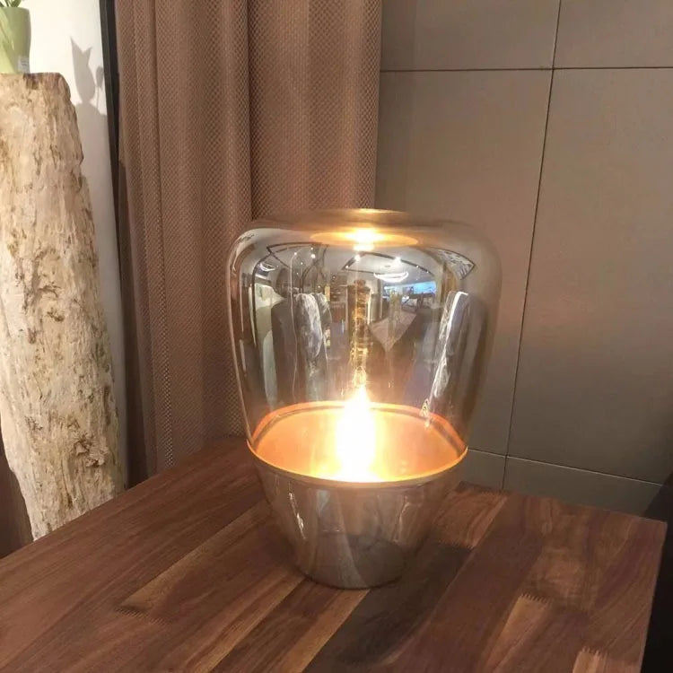 Norivelle – Scandinavian Glass LED Table Lamp
