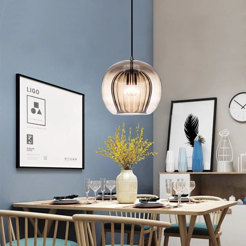 Pandra - Painted Glass LED Pendant Lamp