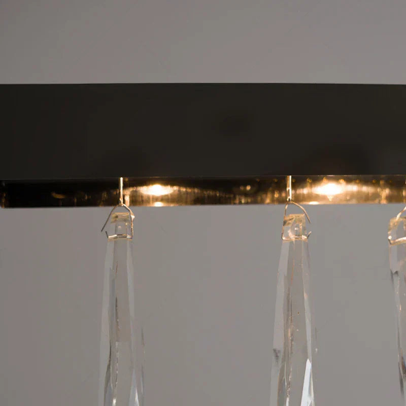Revian - Silver Crystal Rectangle Chandelier