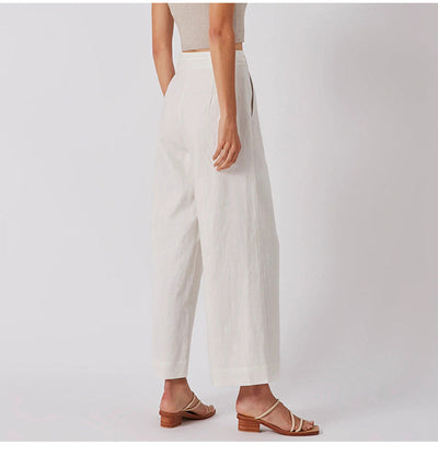 Jessyca - High-waisted linen trousers