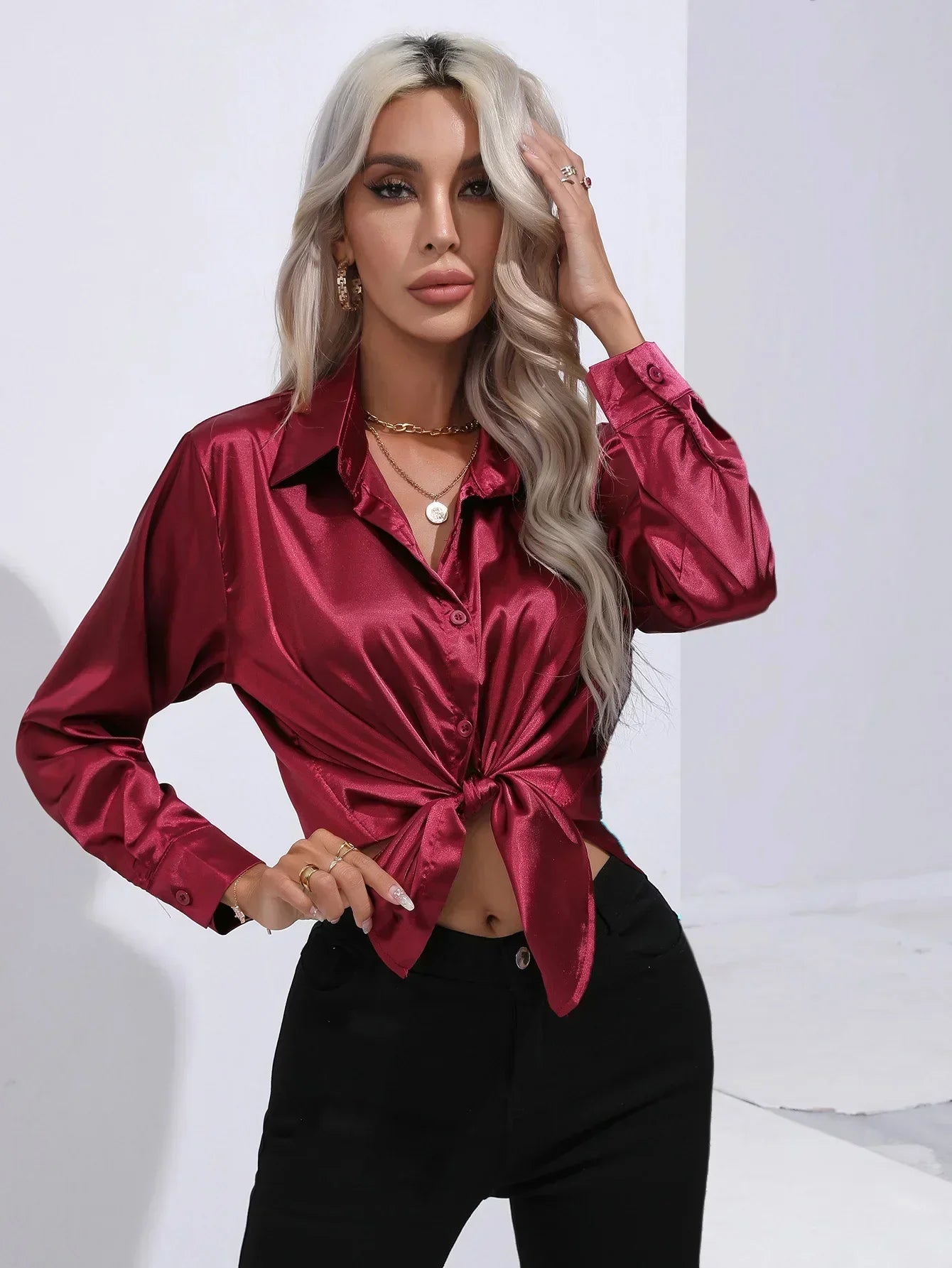 Isotta - Satin Blouse
