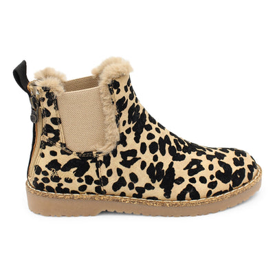 Elaine - Leopard Print Women's Chelsea Boots