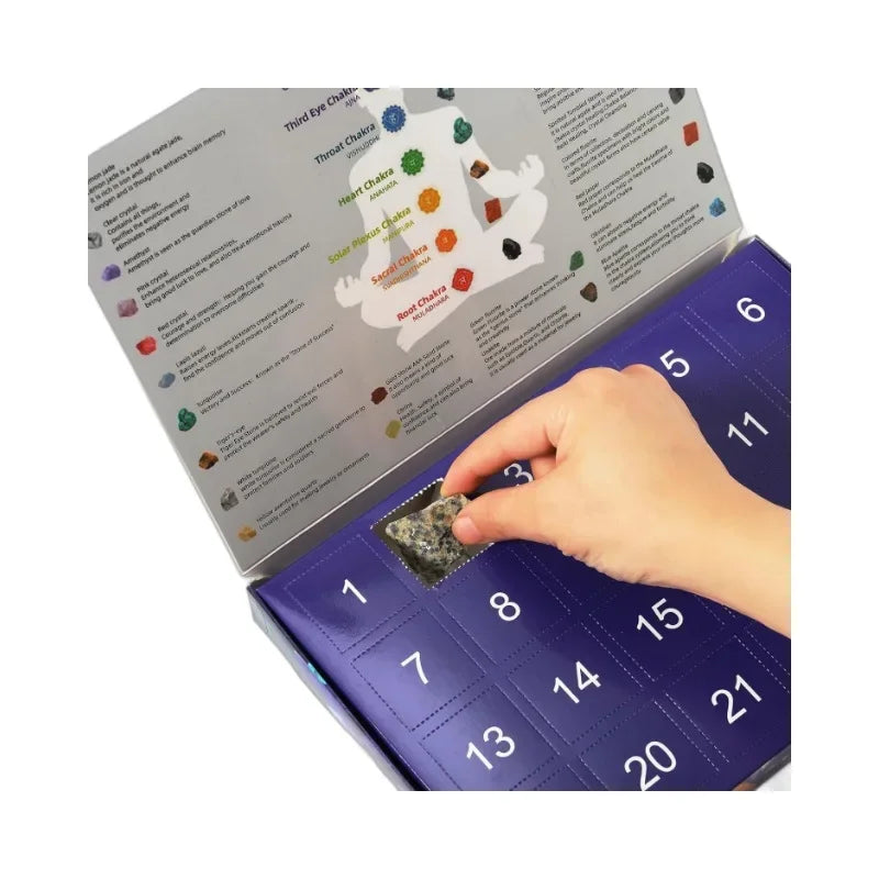 Ava Kristallen adventskalender met edelstenen