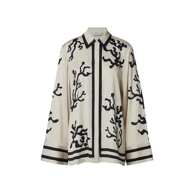 Hendrika - Satin Palazzo Trousers with Wide Leg