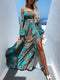 Cassandra - Bohemian Off Shoulder Maxi Jurk