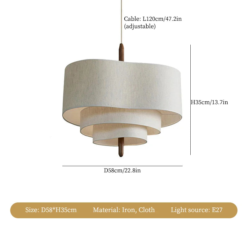 Bralith - Wabi Sabi Cloth Pendant Light
