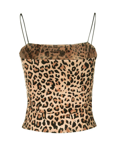 Gavina - Trendy Leopard Print Cami Top