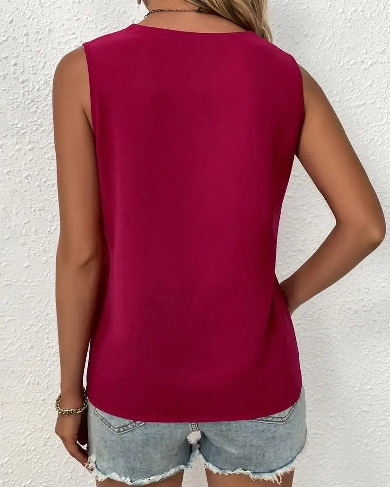 Carey - Casual V-hals Top voor Vrouwen