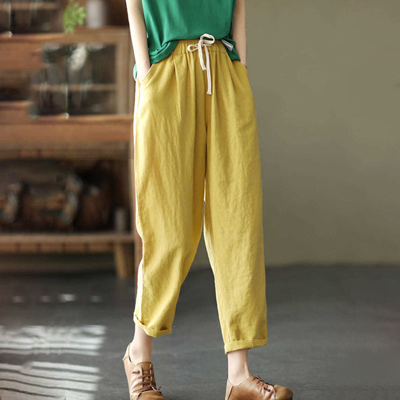 Kara - Cool trousers made of linen and cotton