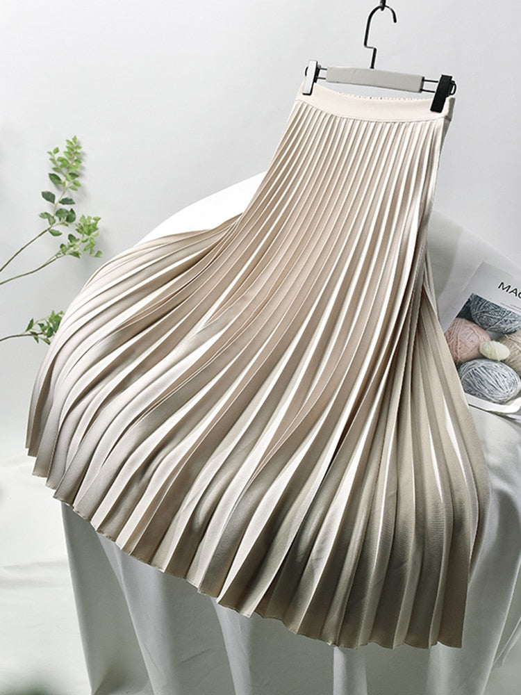 Daleyza - Elegante Plissérok met Hoge Taille