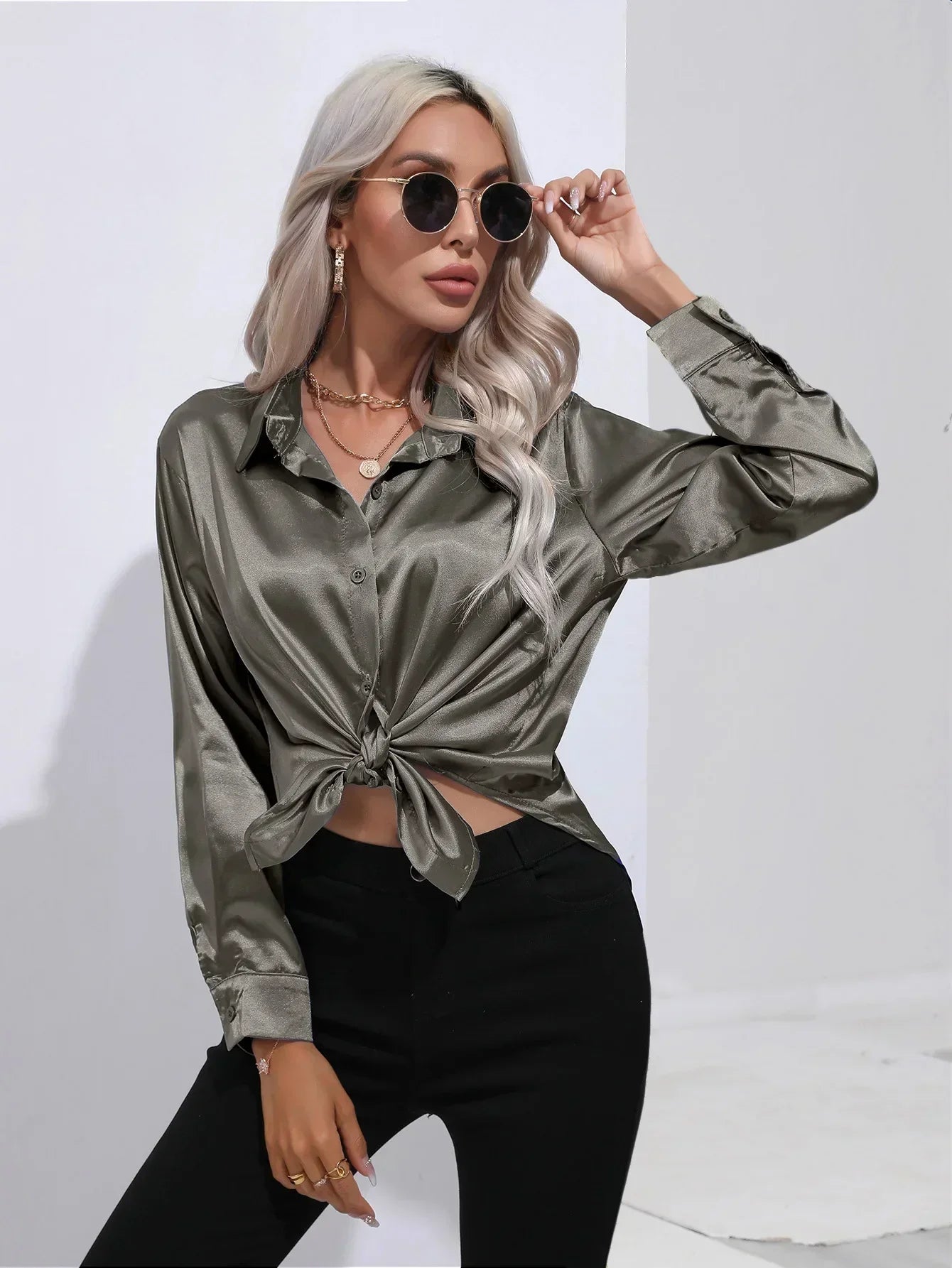 Isotta - Satin Blouse