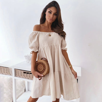 Nailea - boho gesmokte losse jurk