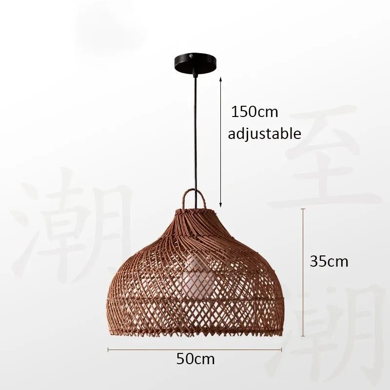 Veluné - Japanese Rattan Pendant Light