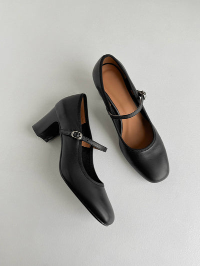 Fanny - Round toe in vegan leather