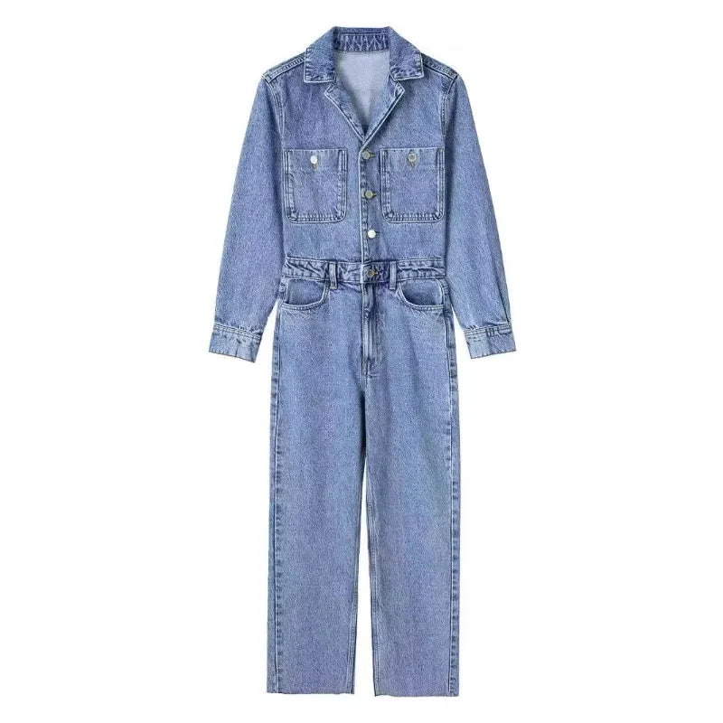 Fayenne - Denim Jumpsuit for Women
