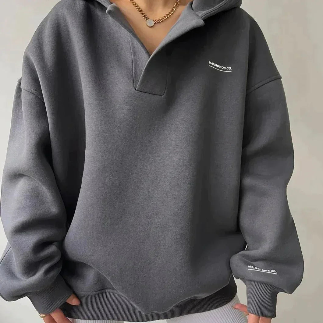 Vrouwentrui met oversized V-hals