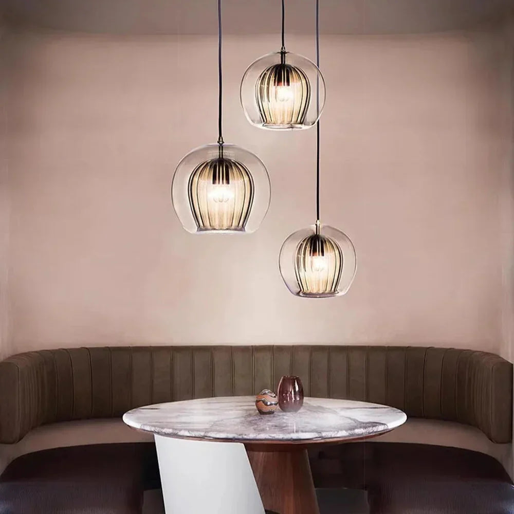 Pandra - Painted Glass LED Pendant Lamp
