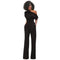 Dalina - Elegante Jumpsuit met Schuine Kraag
