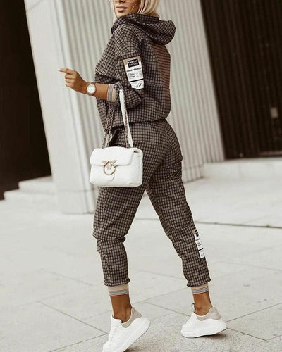 Fleur | Checked outdoor clothing set for women