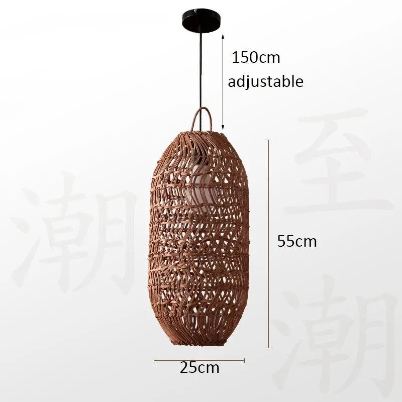 Veluné - Japanese Rattan Pendant Light