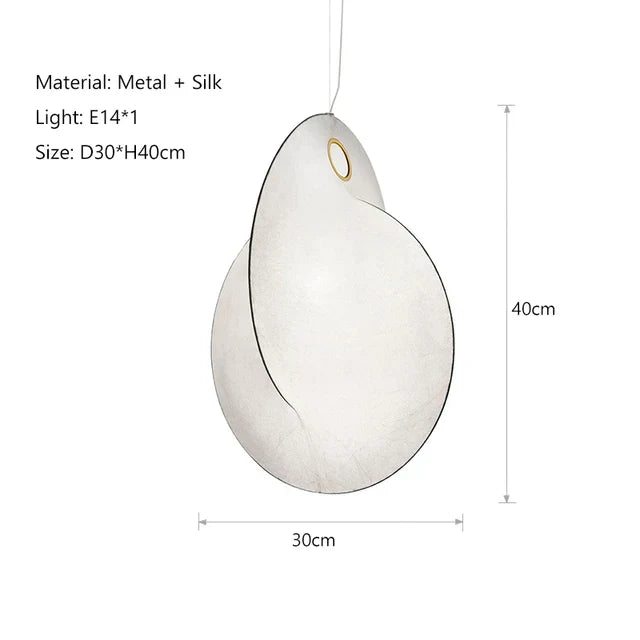 Auralisse - Wabi Sabi Silk Pendant Lamp