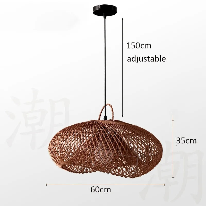 Veluné - Japanese Rattan Pendant Light