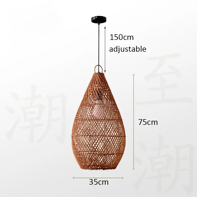 Veluné - Japanese Rattan Pendant Light