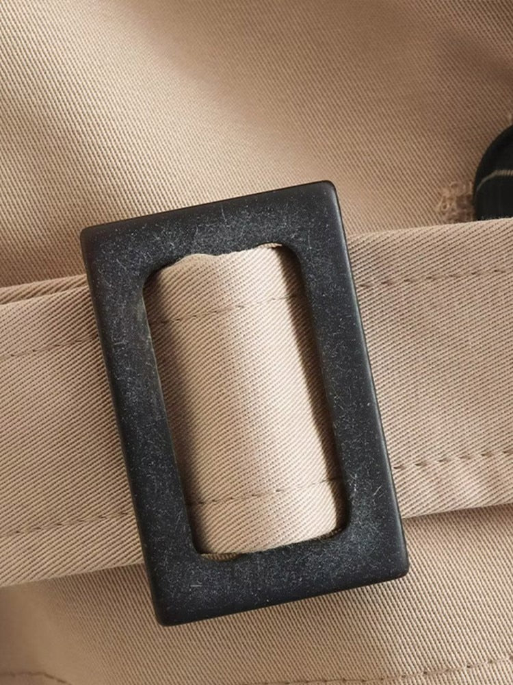 Eline | Beige cropped trench coat